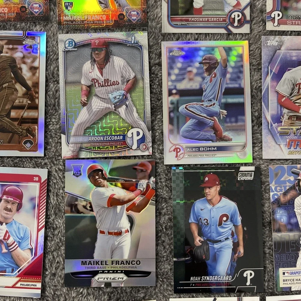 Philadelphia‎ Phillies Baseball 29 Card Lot - Rookies, Stars, Inserts, Parallels
